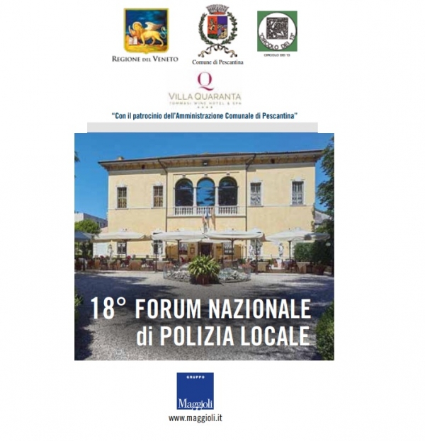 18/19-11-2022 | 18&deg; Forum Nazionale di Polizia Locale | Pescantina